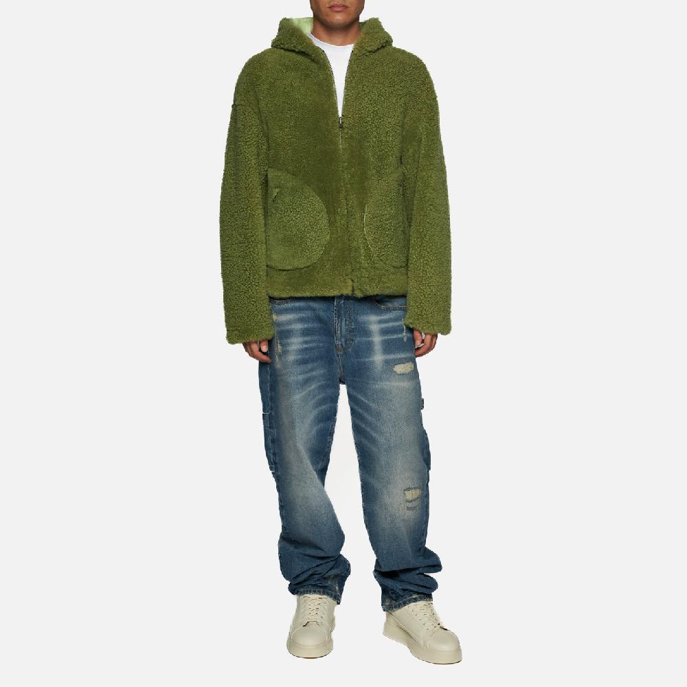 Salvatore Santoro GIACCA IN SHEARLING - GREEN