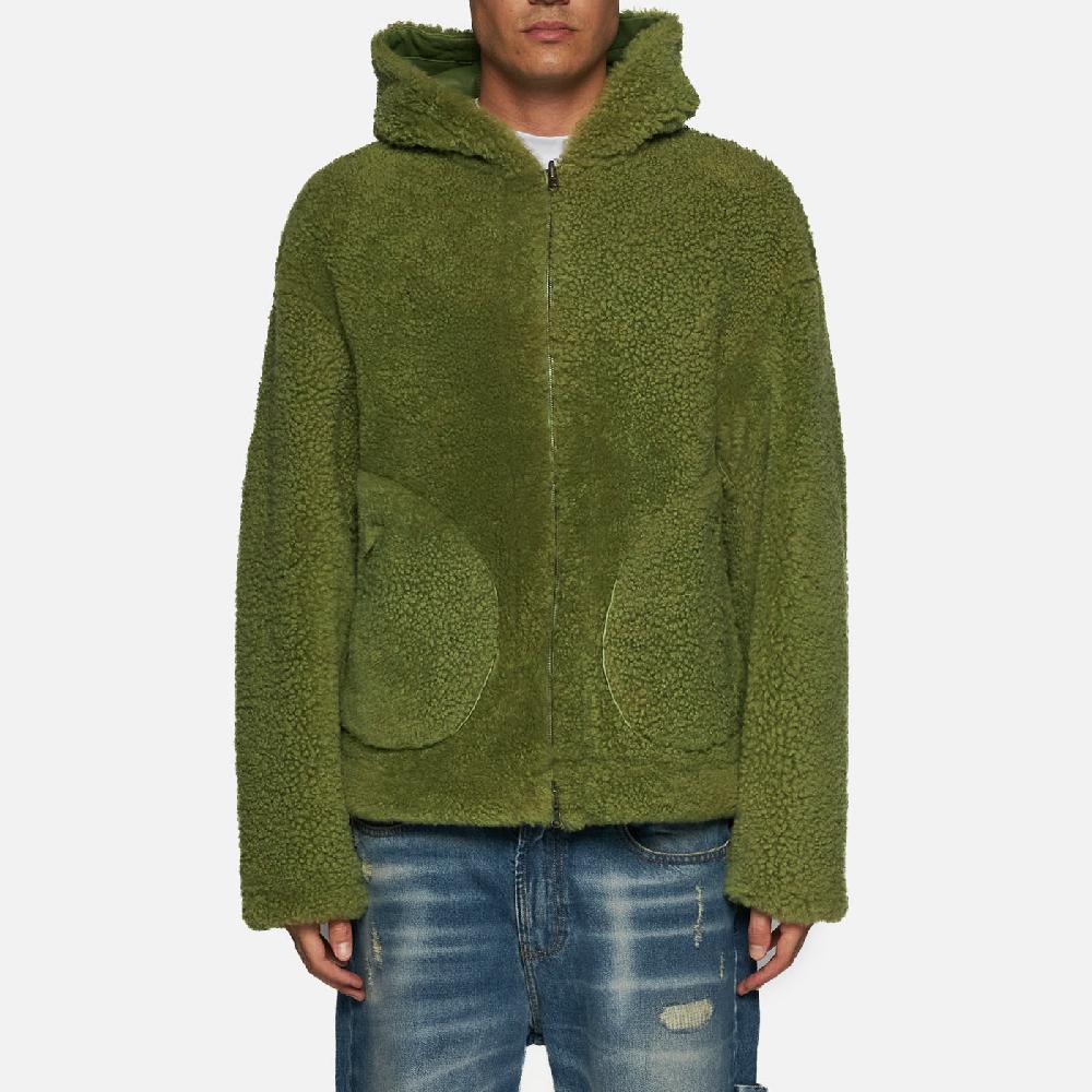 Salvatore Santoro GIACCA IN SHEARLING - GREEN