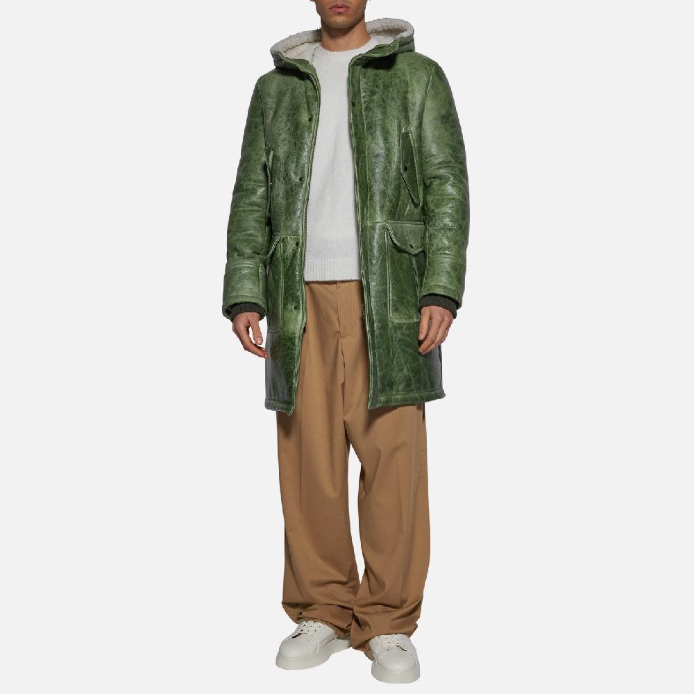 Salvatore Santoro GIACCA IN SHEARLING - GREEN