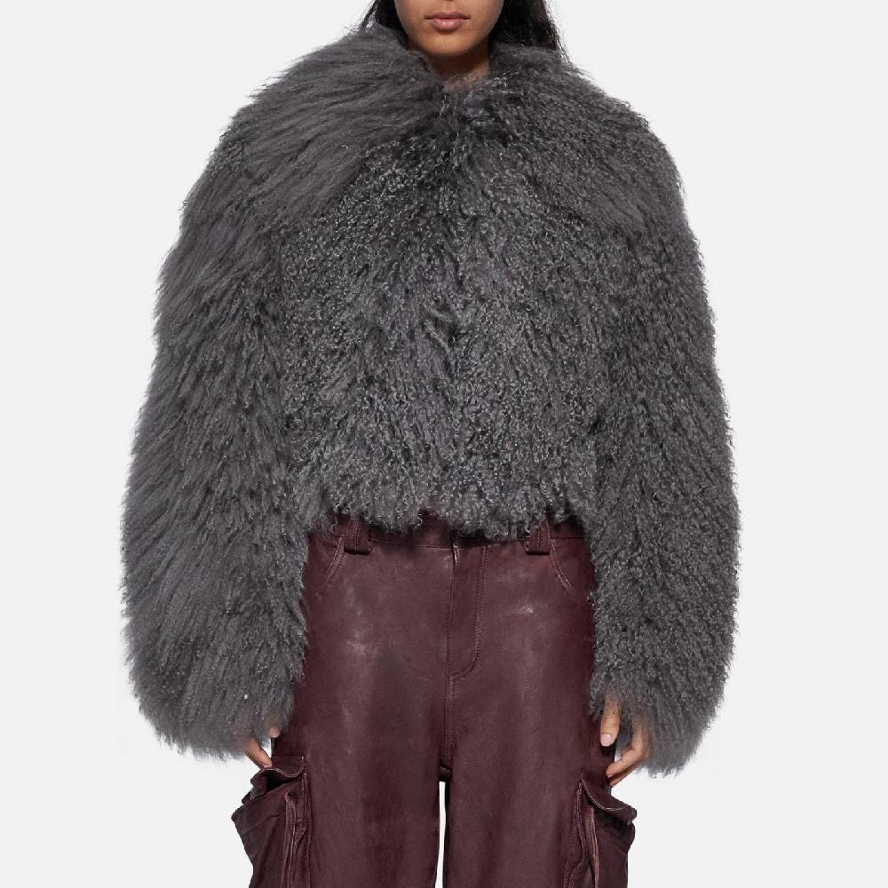 Salvatore Santoro GIACCA IN SHEARLING - GREY