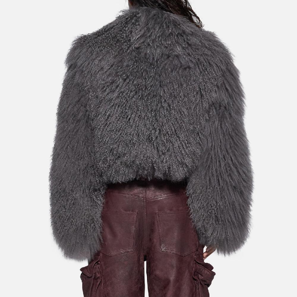 Salvatore Santoro GIACCA IN SHEARLING - GREY