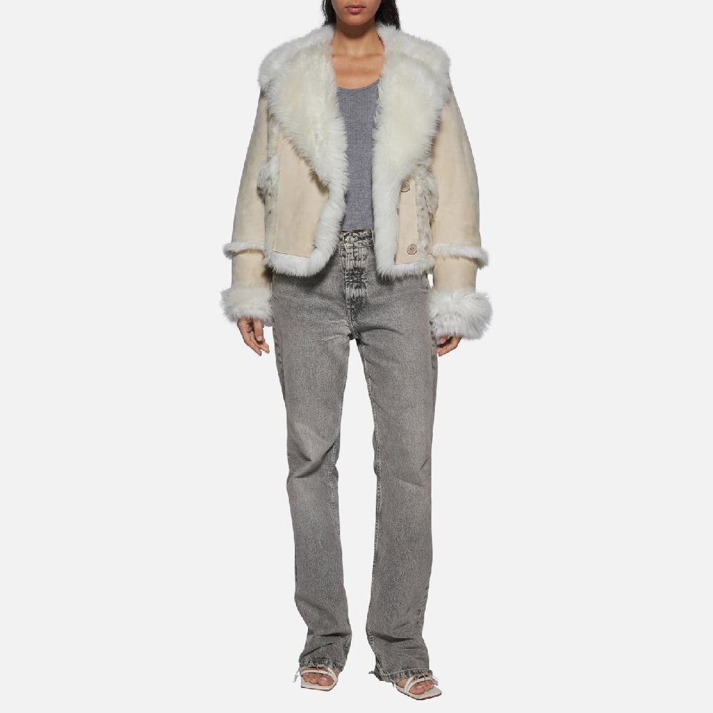 Salvatore Santoro GIACCA IN SHEARLING - IVORY