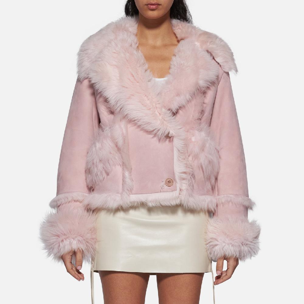Salvatore Santoro GIACCA IN SHEARLING - ROSE