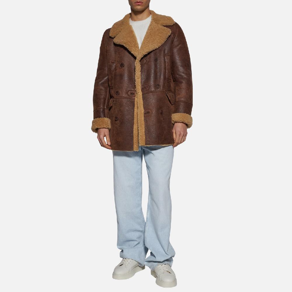 Salvatore Santoro GIACCA IN SHEARLING - RUST