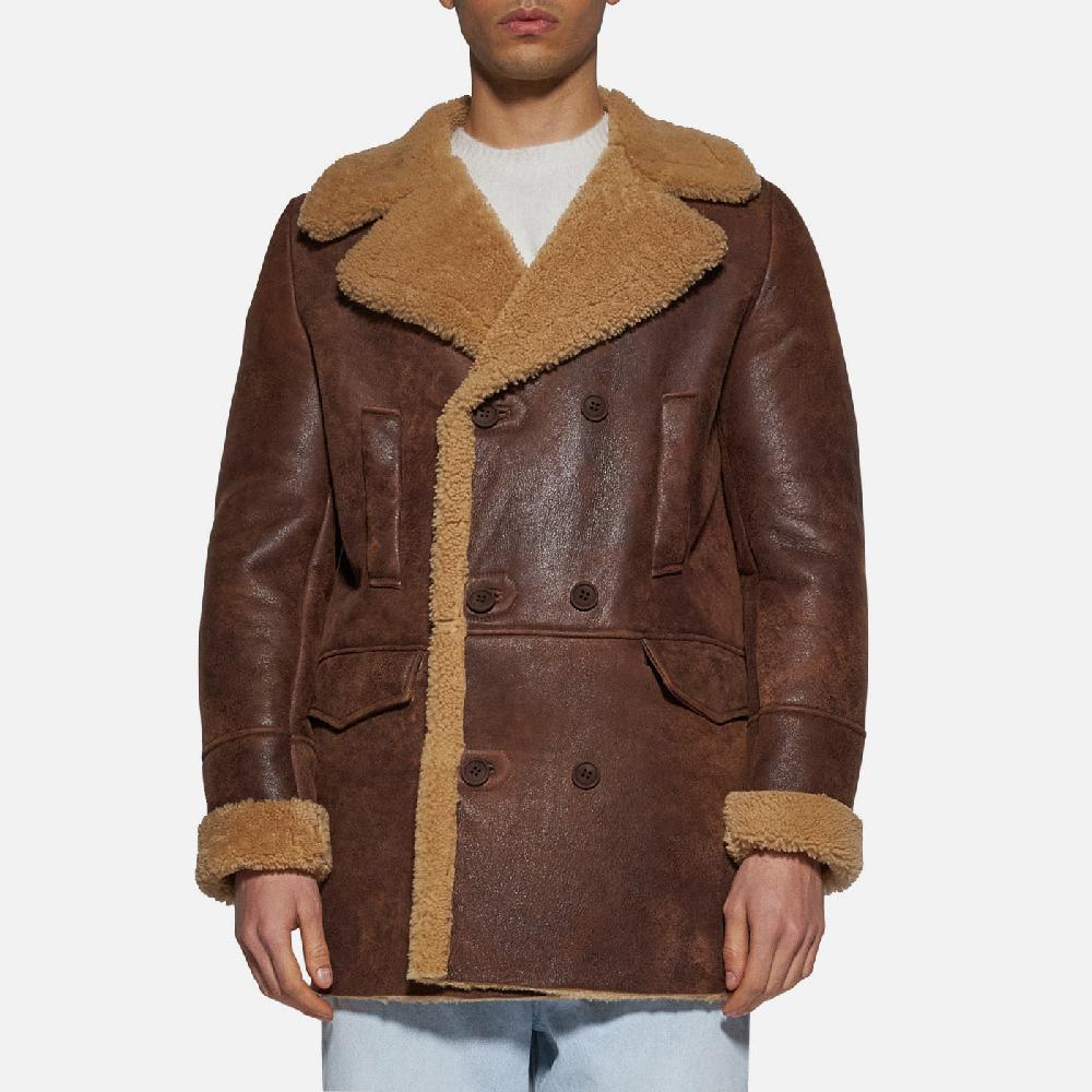 Salvatore Santoro GIACCA IN SHEARLING - RUST