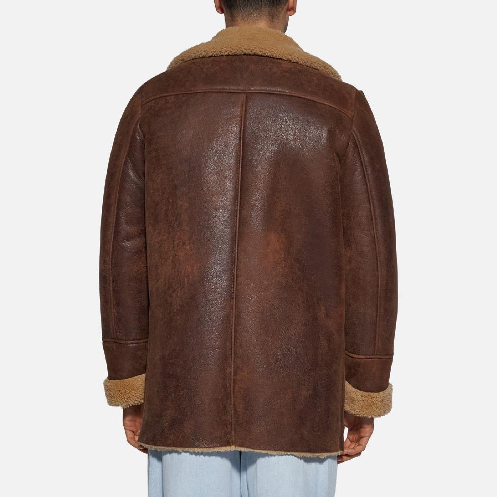 Salvatore Santoro GIACCA IN SHEARLING - RUST