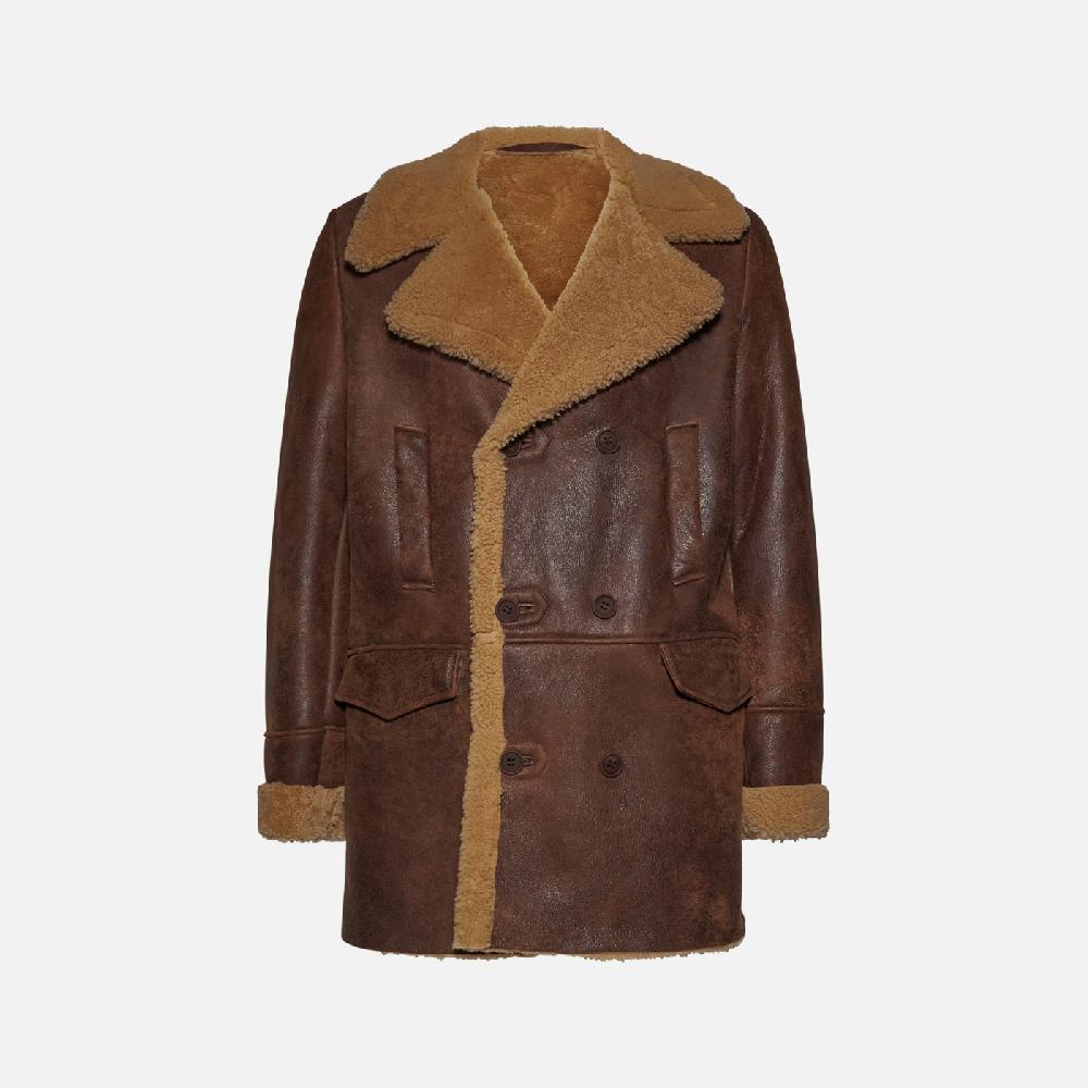 Salvatore Santoro GIACCA IN SHEARLING - RUST