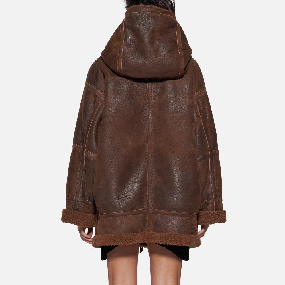 Salvatore Santoro GIACCA IN SHEARLING - TOBACCO