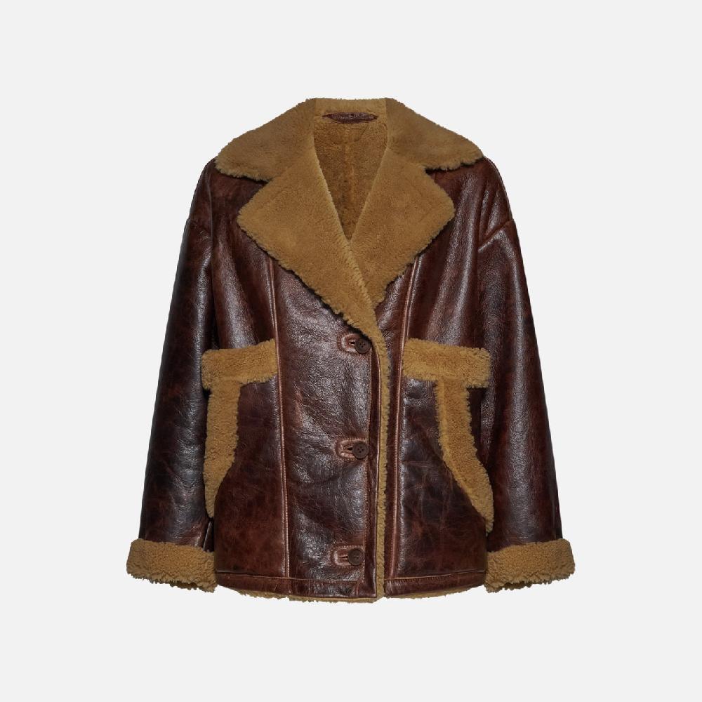 Salvatore Santoro GIACCA IN SHEARLING - WINE