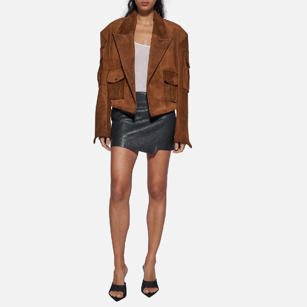 Salvatore Santoro GONNA IN PELLE - BLACK