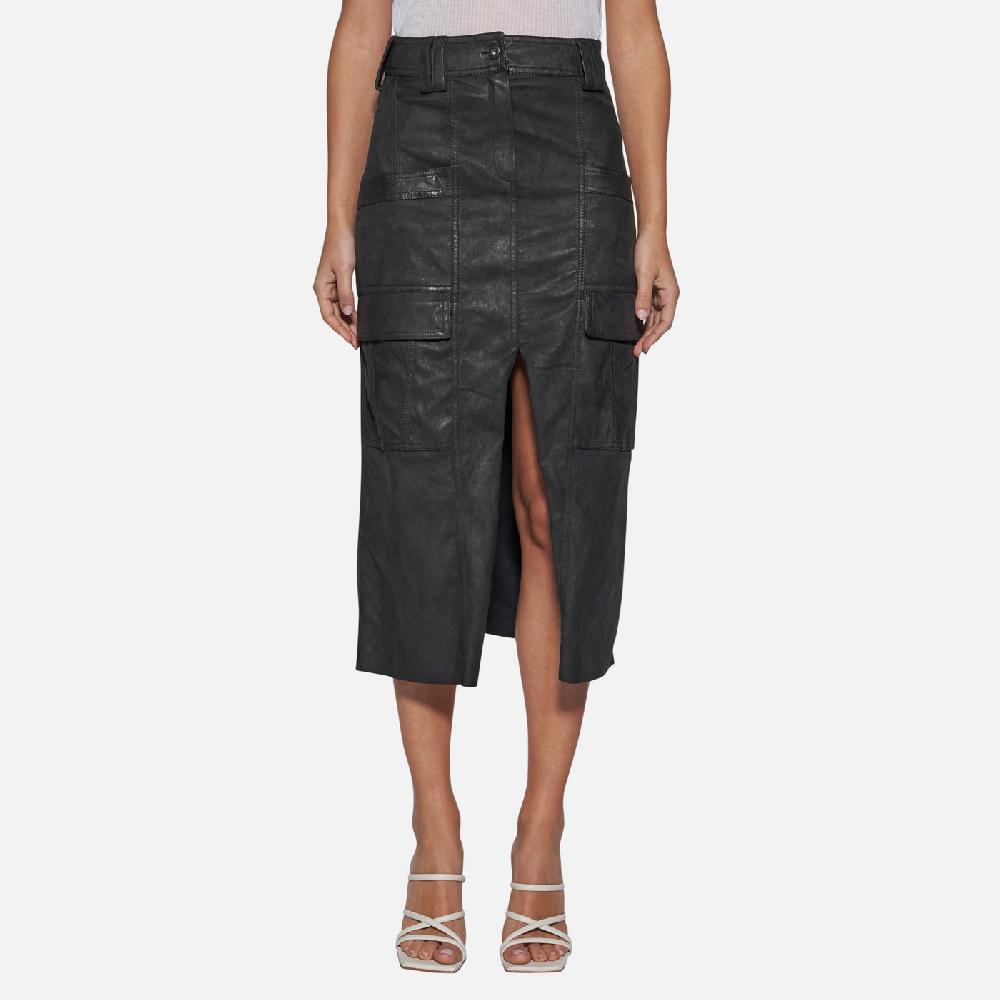 Salvatore Santoro GONNA IN PELLE - BLACK