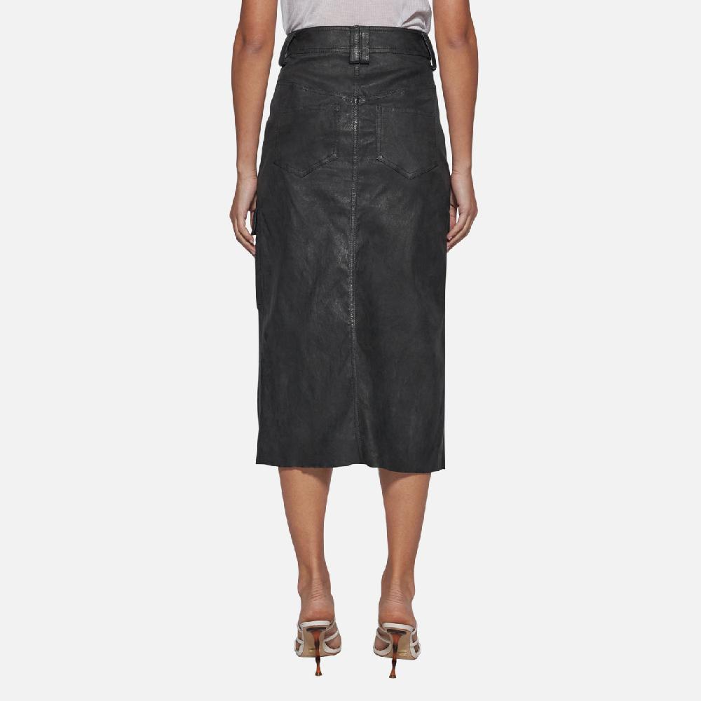 Salvatore Santoro GONNA IN PELLE - BLACK