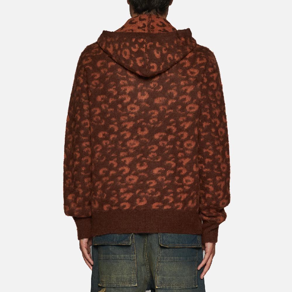 Salvatore Santoro MAGLIA CON CAPPUCCIO - BROWN