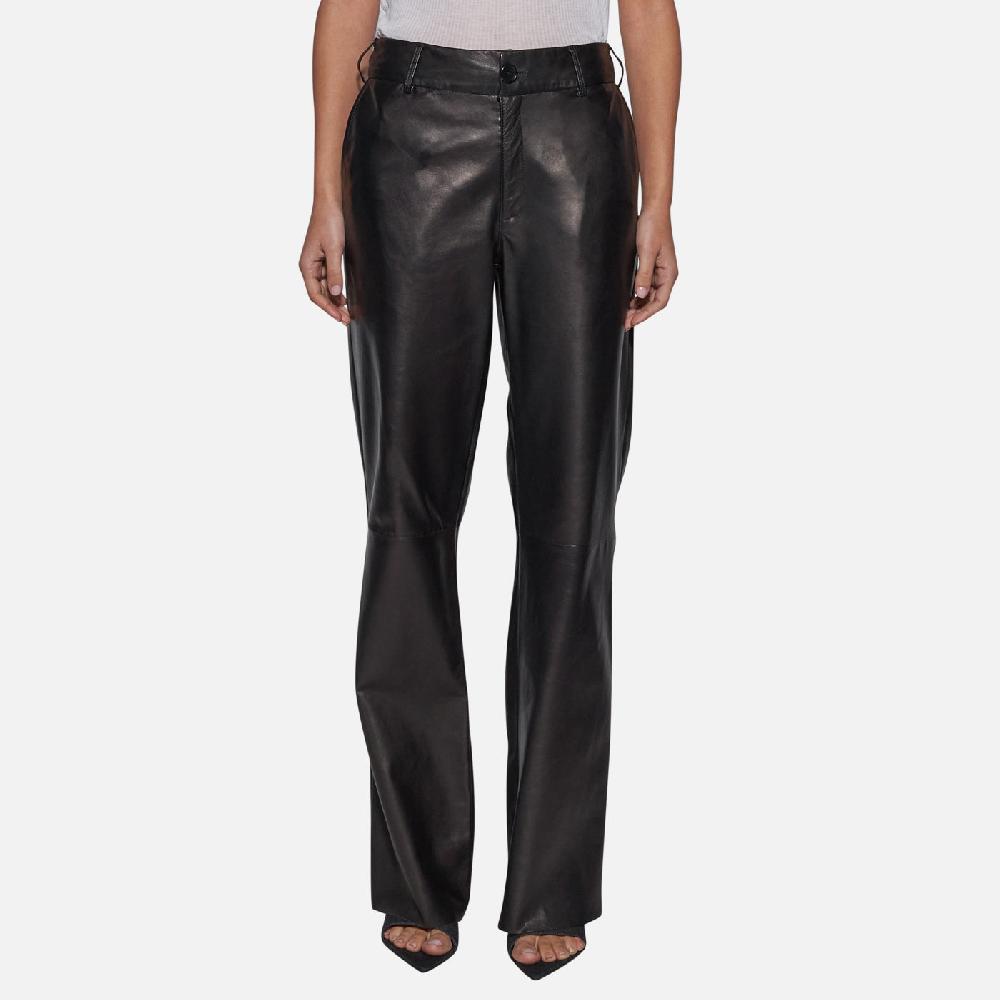 Salvatore Santoro PANTALONE IN PELLE - BLACK