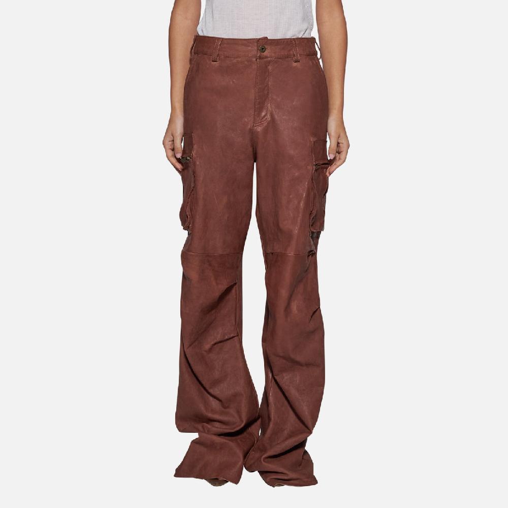Salvatore Santoro PANTALONE IN PELLE - WOOD
