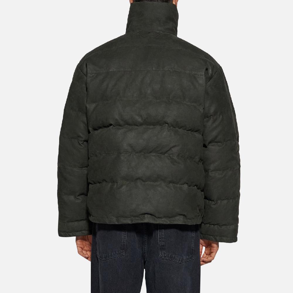 Salvatore Santoro PIUMINO IN PELLE - DARK GREEN