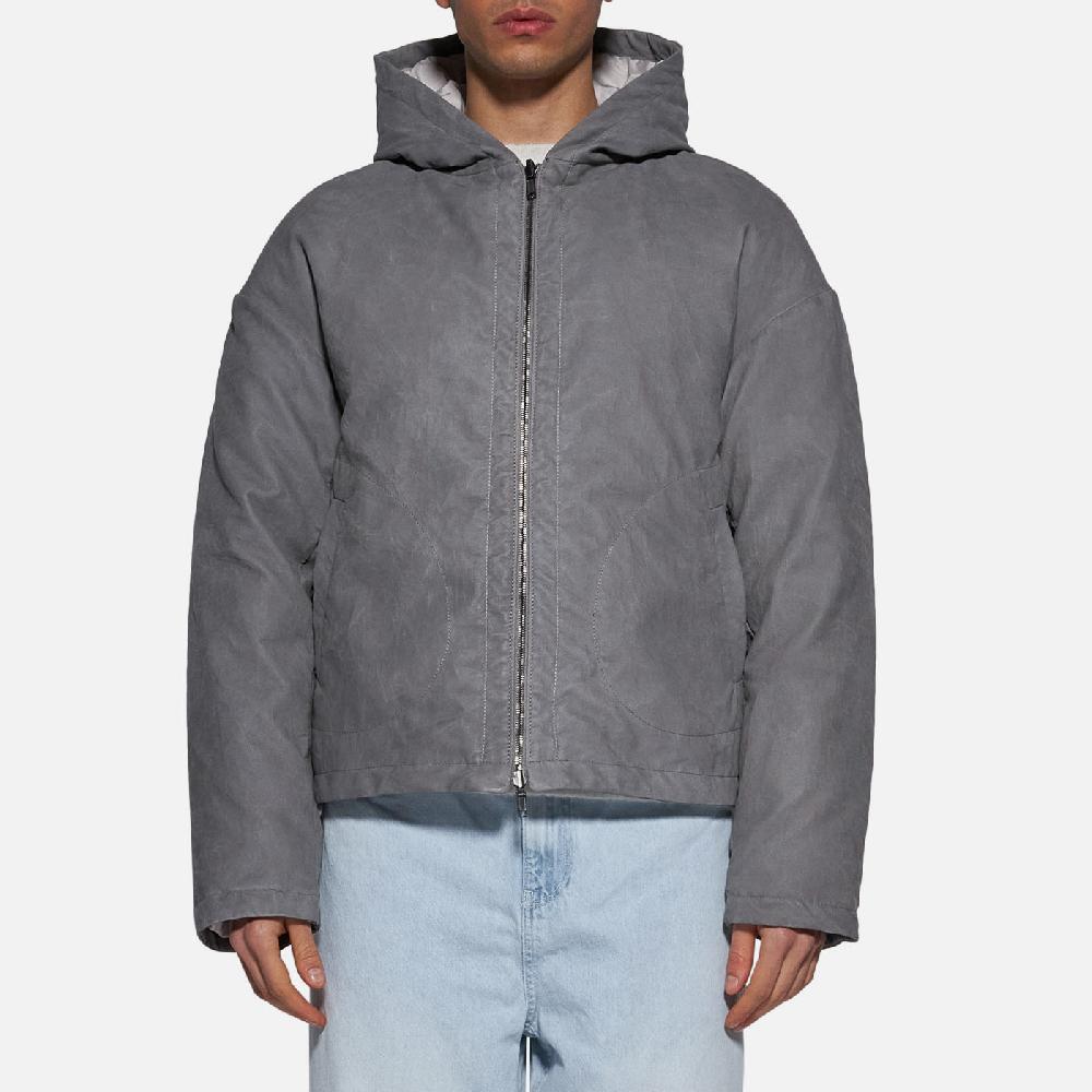 Salvatore Santoro PIUMINO IN PELLE - GREY