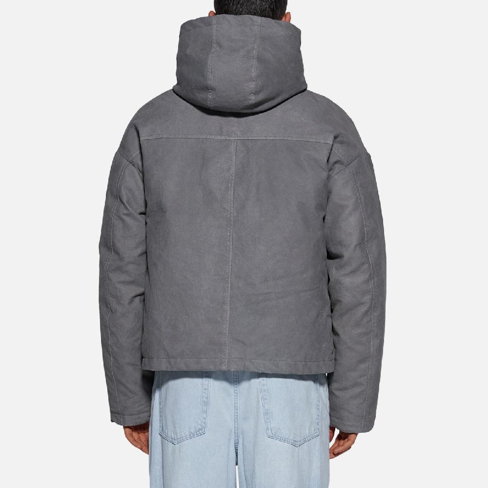 Salvatore Santoro PIUMINO IN PELLE - GREY