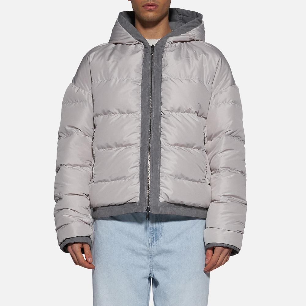 Salvatore Santoro PIUMINO IN PELLE - GREY