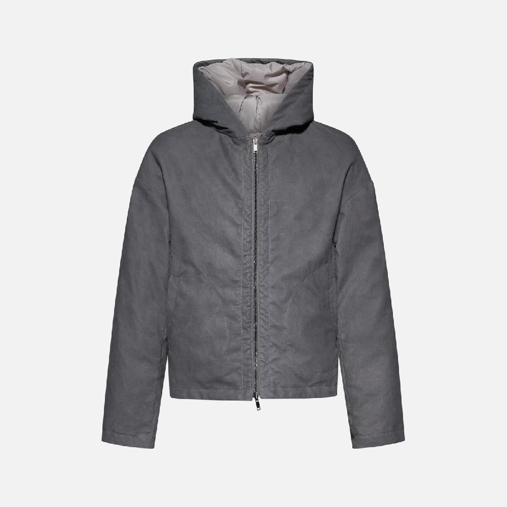 Salvatore Santoro PIUMINO IN PELLE - GREY