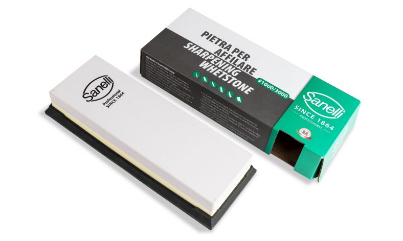 Sanelli PIETRA AFFILACOLTELLI COMBINATA: GRANA MEDIA #1000 E GRANA FINE #3000