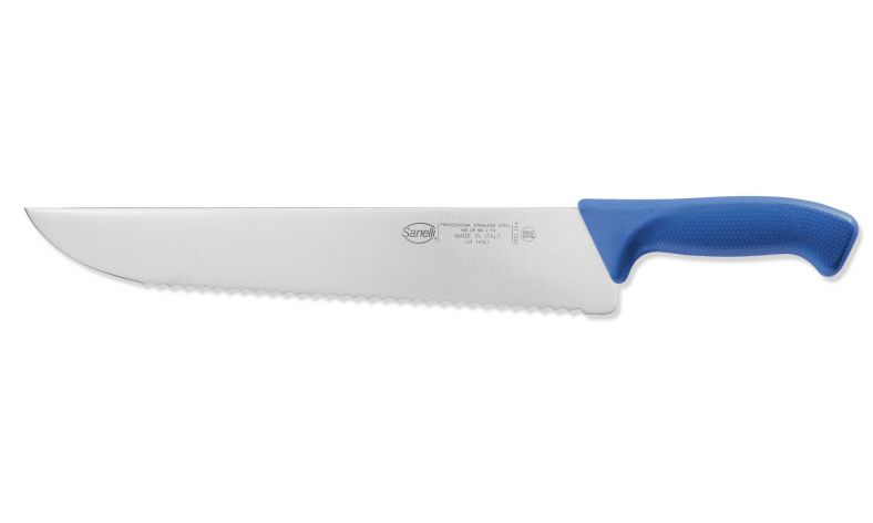 Sanelli COLTELLO FRANCESE SEGHETTATO CM.33 AZZURRO