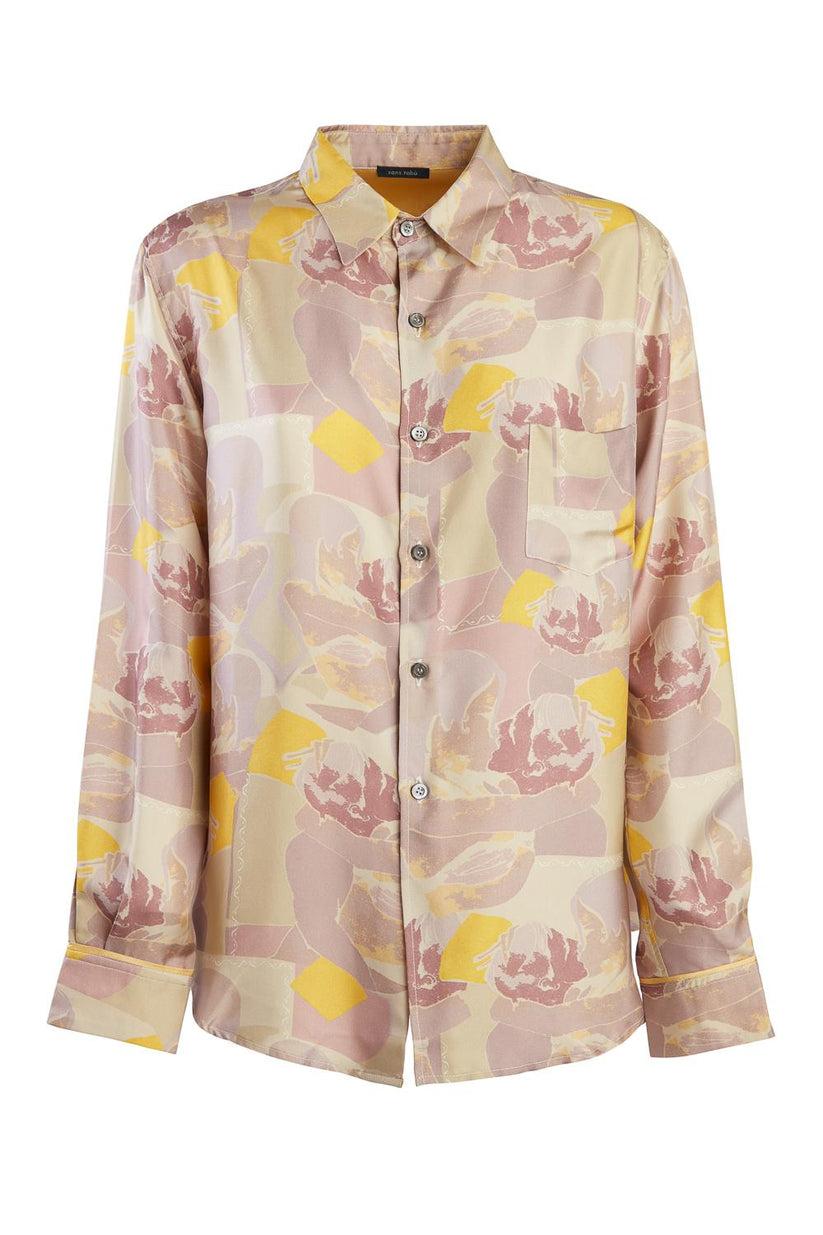 Sans Tabù Camicia In Pura Seta A Maniche Lunghe “Pillow Talk” - Dawn