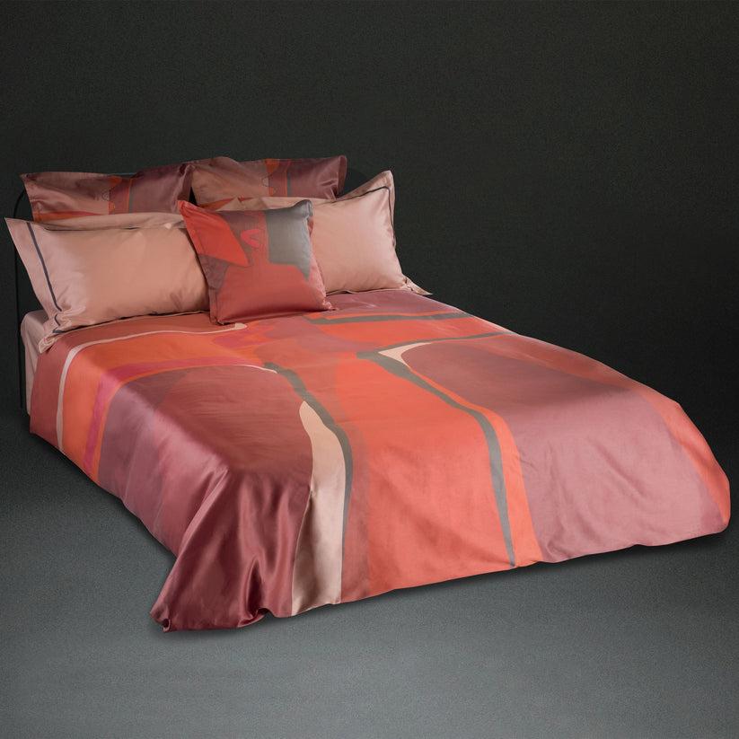 Sans Tabù Completo Copripiumino In Raso Con Lenzuolo Sotto & 2 Federe