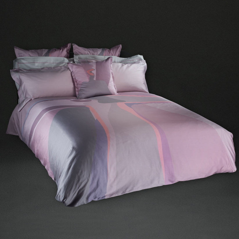 Sans Tabù Completo Copripiumino in raso con Lenzuolo Sotto & 2 Federe