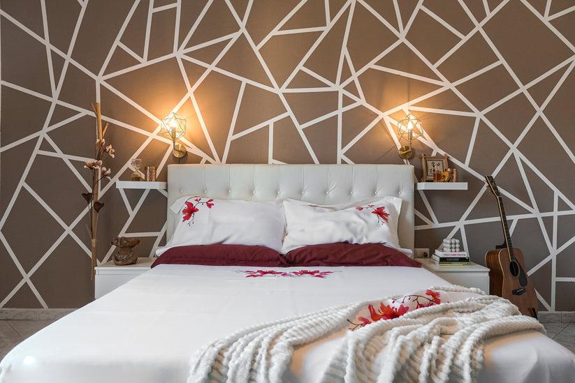 Sans Tabù Completo Lenzuola in lino bianco con Lenzuolo Sopra Sotto & 2 Federe