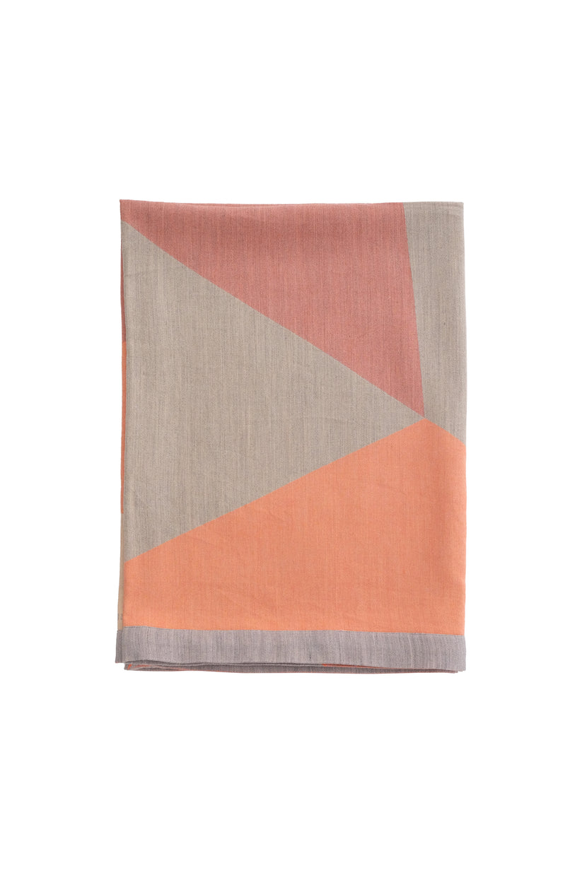 Sans Tabù Coperta Plaid Jacquard In Lana E Seta "Policromi"