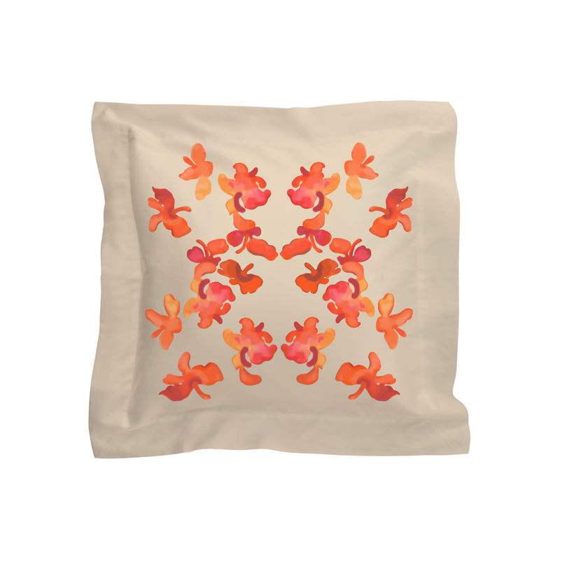 Sans Tabù Federa Cuscino Arredo Quadrato In Raso - Butterly