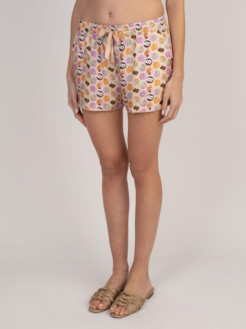 Sans Tabù Pantaloncini Corti Pura Seta “Il Bacio” - Nude