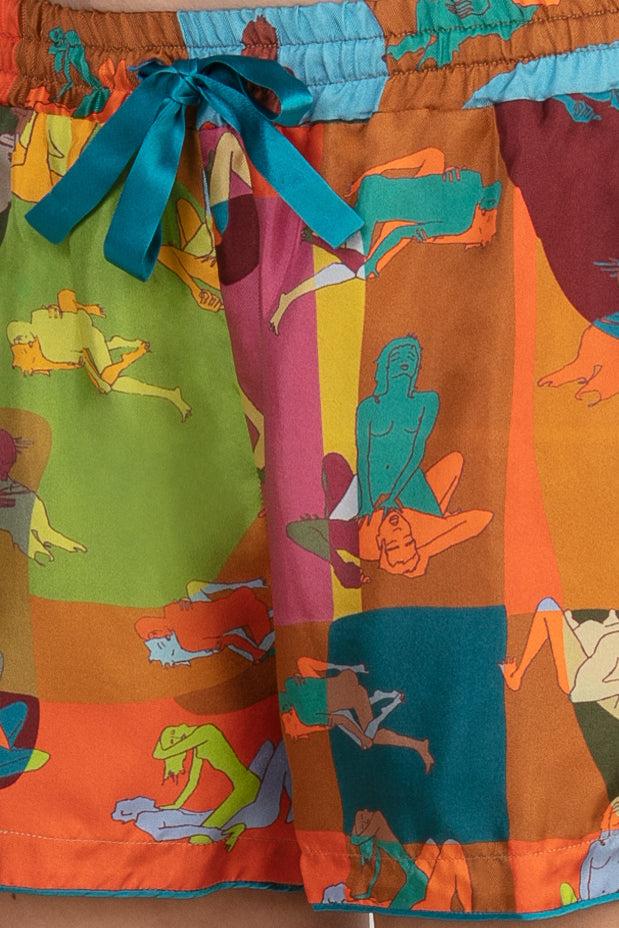 Sans Tabù Pantaloncini Corti Pura Seta “L’amore” - Sunlight