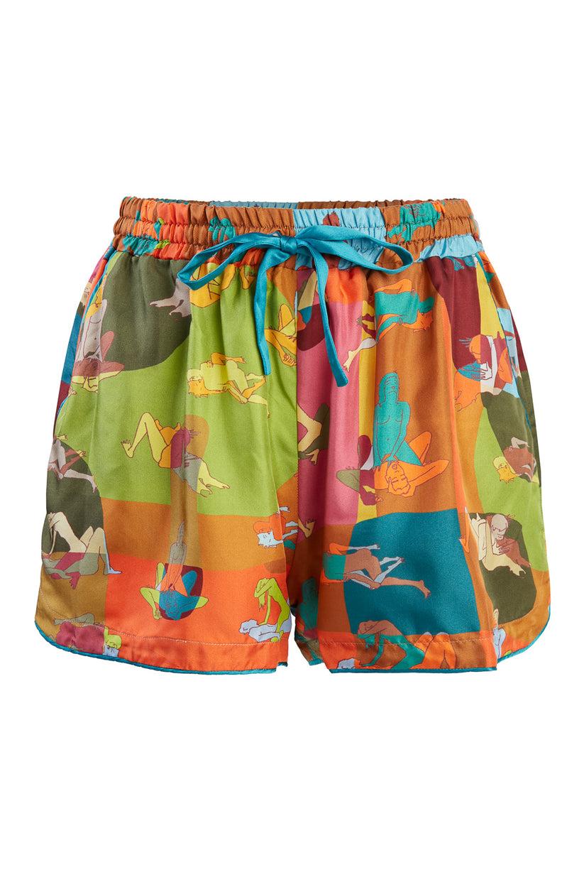 Sans Tabù Pantaloncini corti pura seta “L’amore” - Sunlight