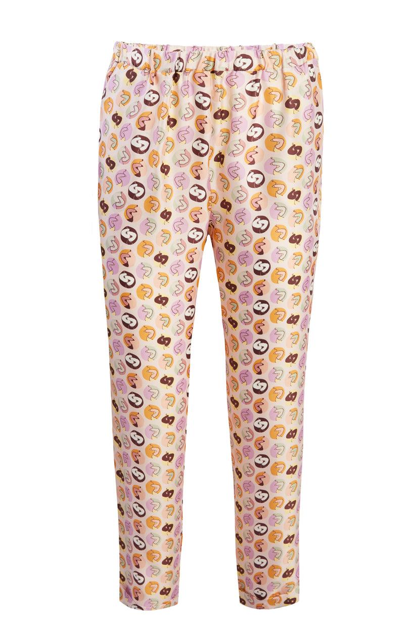 Sans Tabù Pantaloni Lunghi In Pura Seta “Il Bacio Piccolo” - Nude