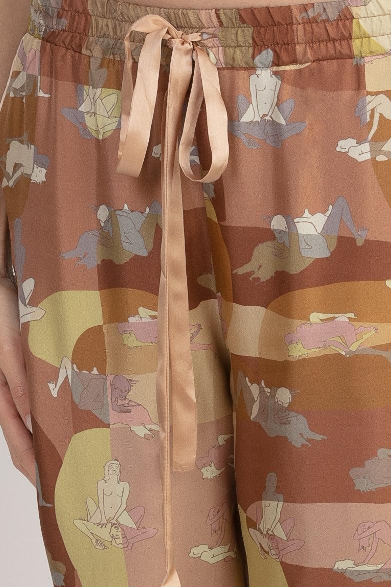 Sans Tabù Pantaloni Lunghi In Pura Seta “L’amore” - Twilight