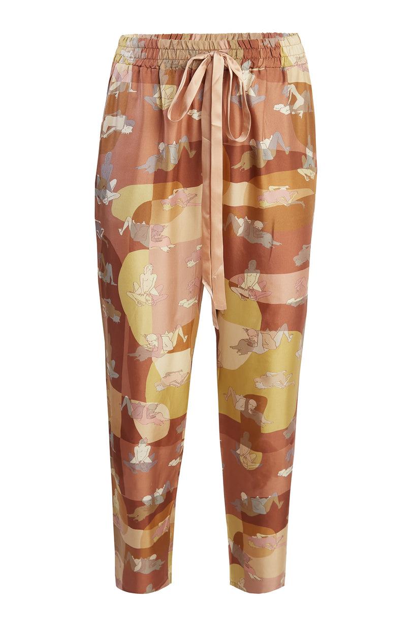 Sans Tabù Pantaloni lunghi in pura seta “L’amore” - Twilight