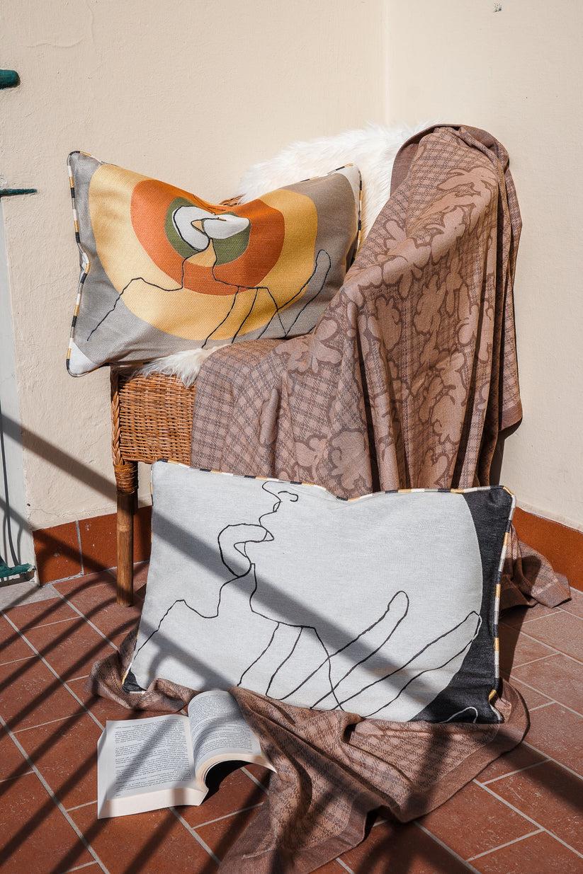 Sans Tabù Blanket Jacquard Con Farfalle