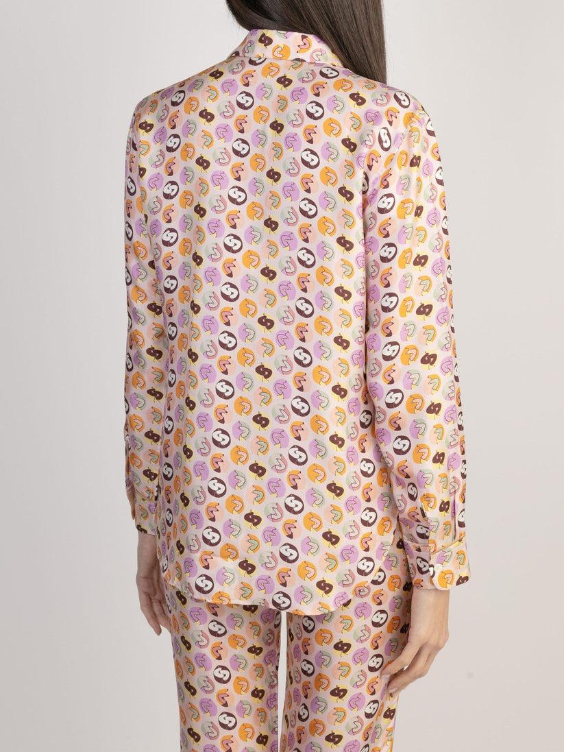 Sans Tabù Camicia In Seta “Il Bacio” - Nude