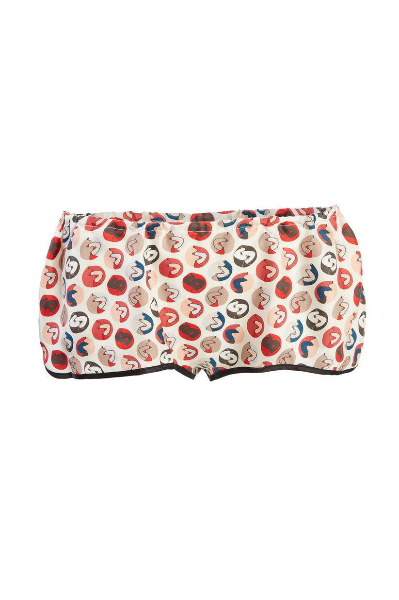 Sans Tabù Culotte in pura seta “ Il bacio” - Steel