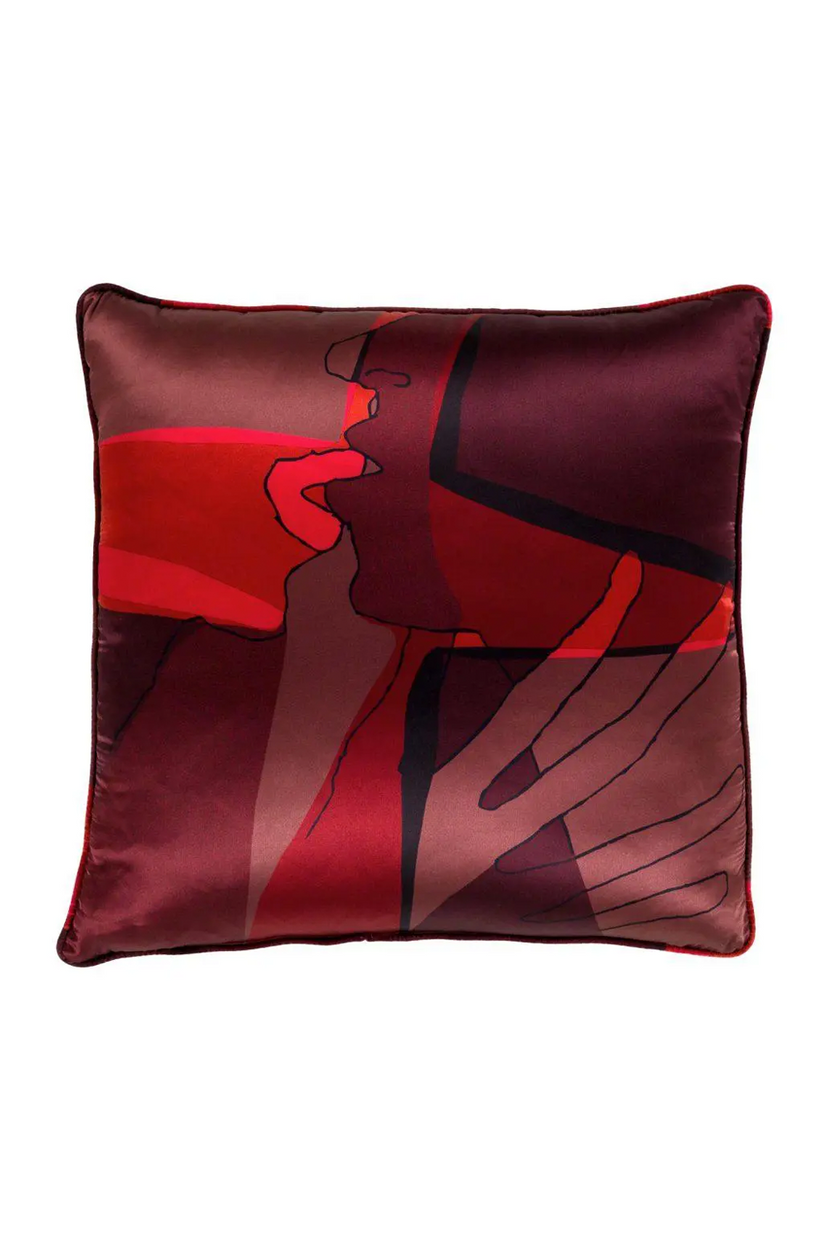 Sans Tabù Federa Quadrata In Cotone Shadow Kiss