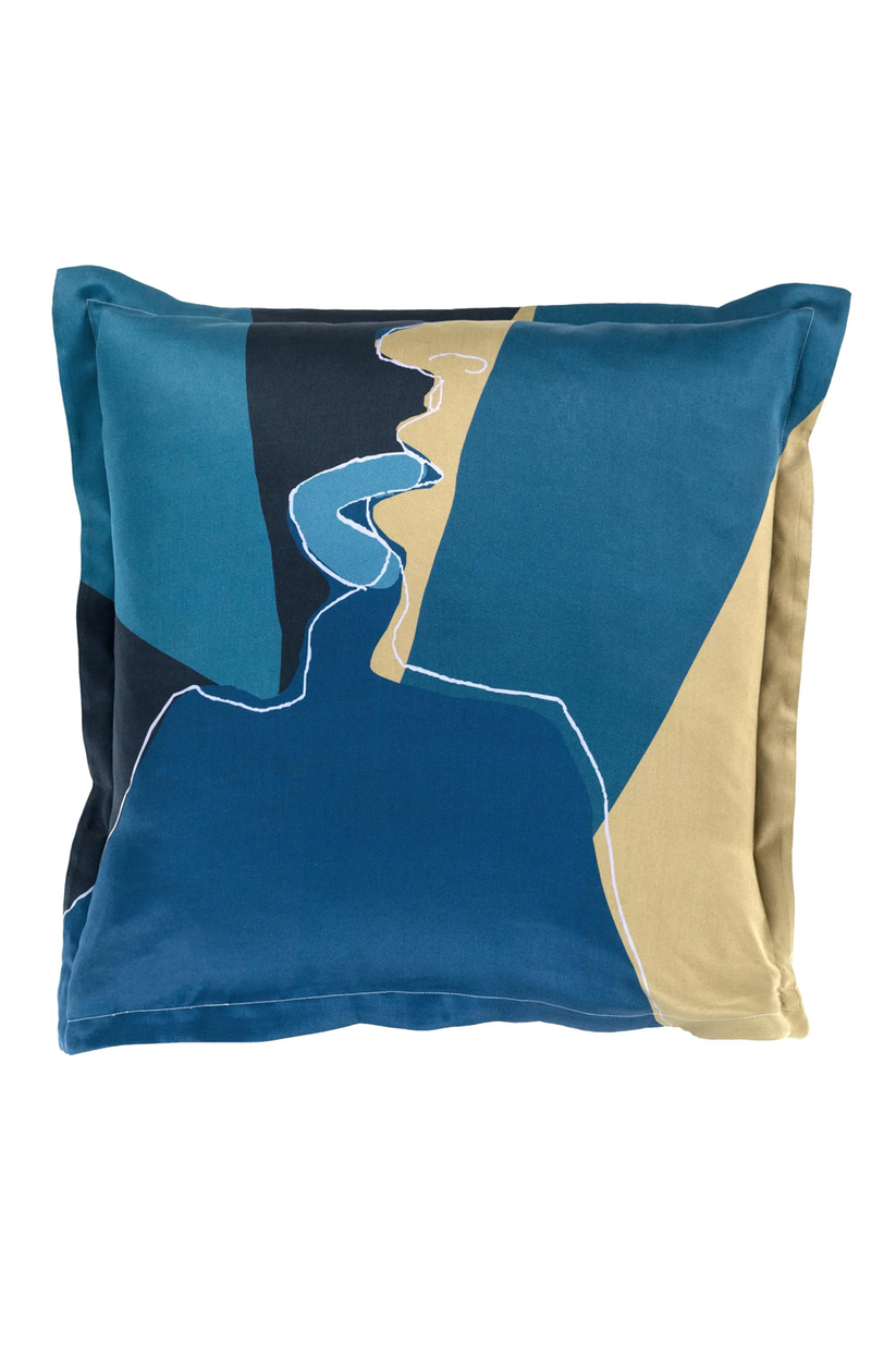 Sans Tabù Federa quadrata in cotone Shadow Kiss