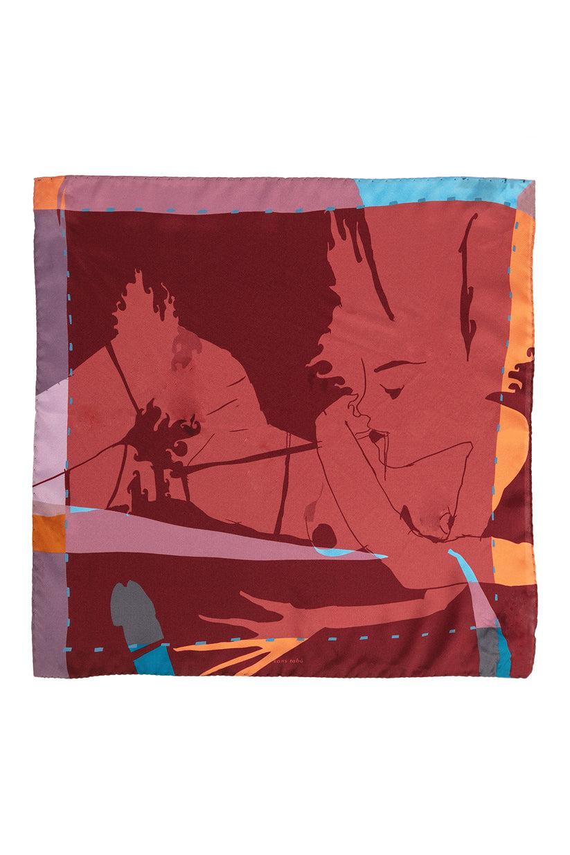 Sans Tabù Foulard Pura Seta "Burn Baby Burn"