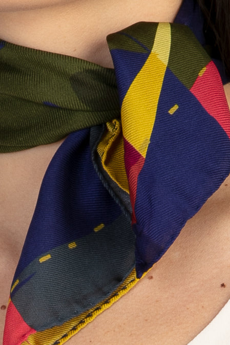 Sans Tabù Foulard Pura Seta "Burn Baby Burn"