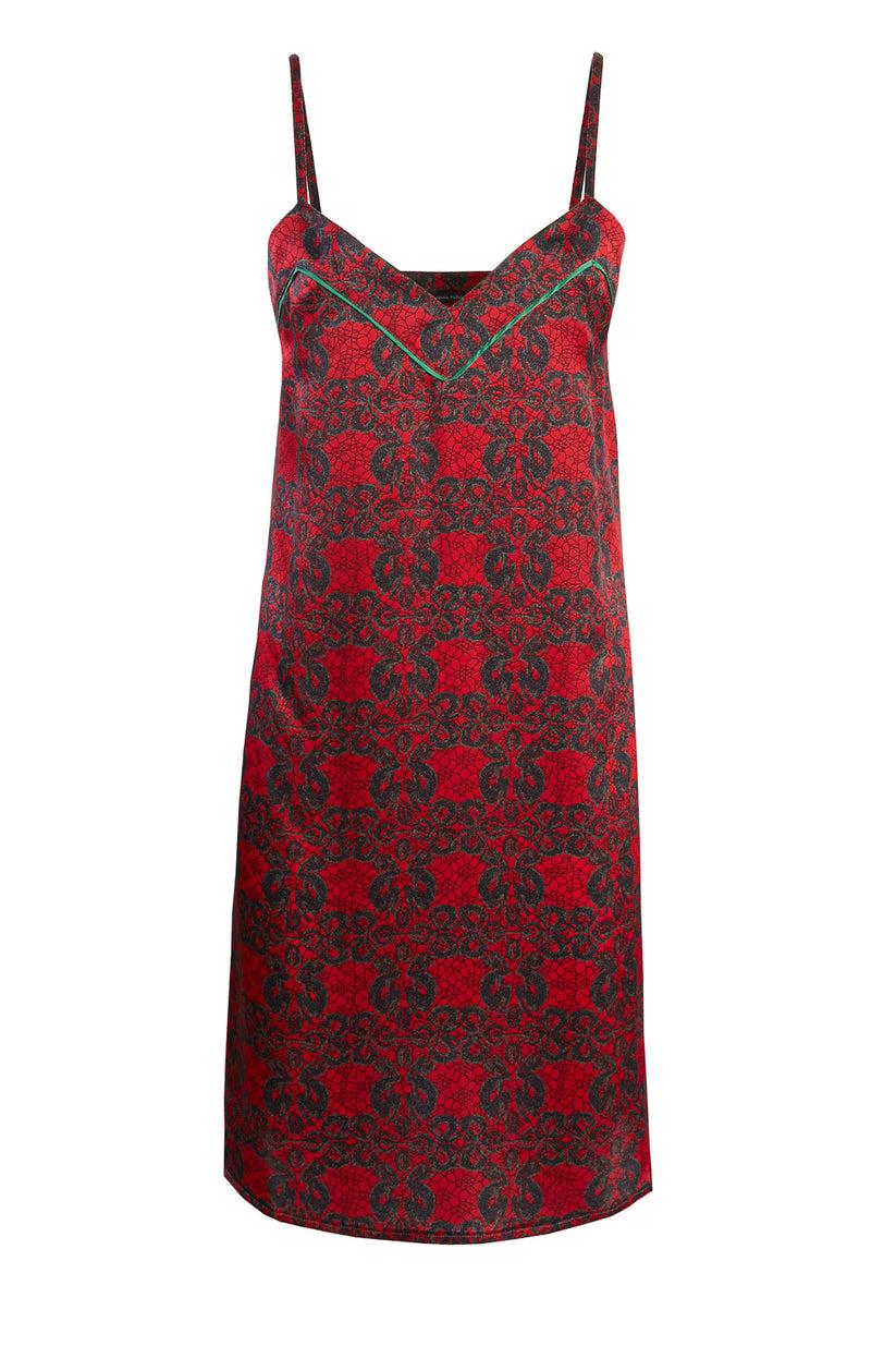 Sans Tabù Slipdress Pura Seta “Enlace” - Lipstick
