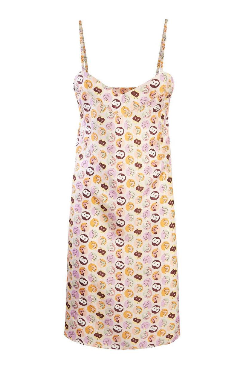 Sans Tabù Slipdress Pura Seta “Il Bacio”- Nude