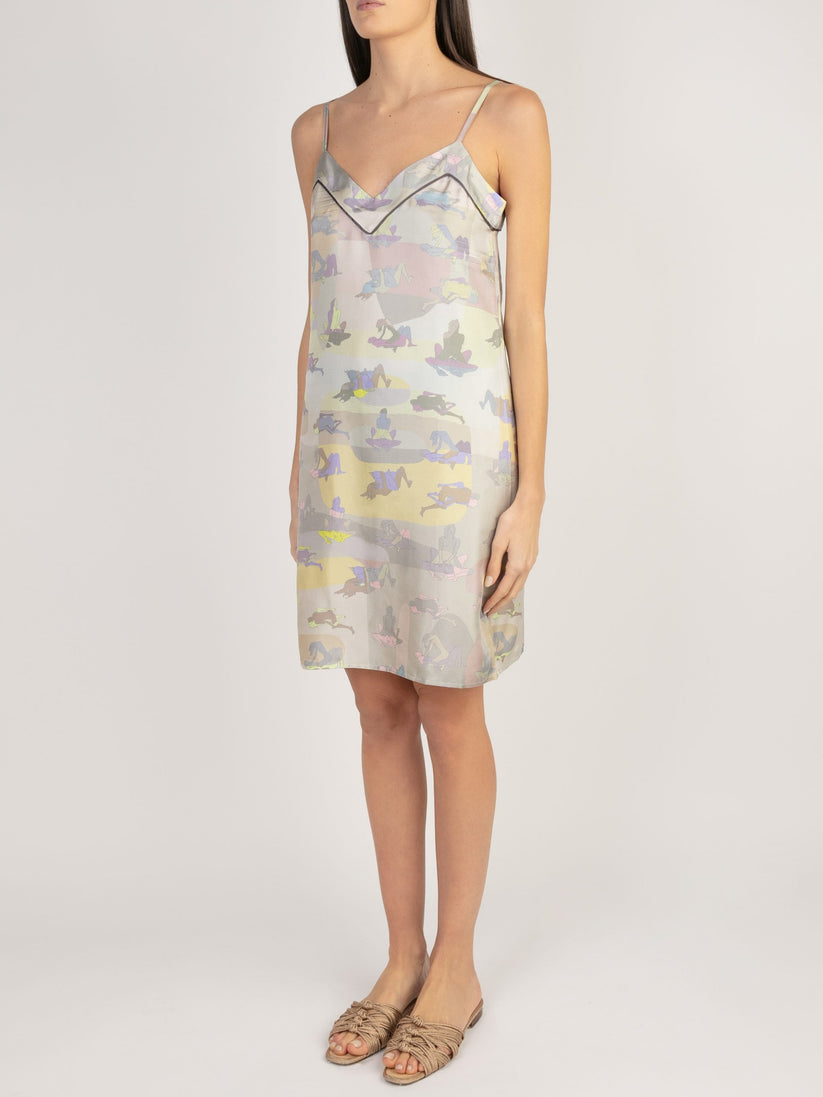 Sans Tabù Slipdress Pura Seta “L'amore” - Moonlight