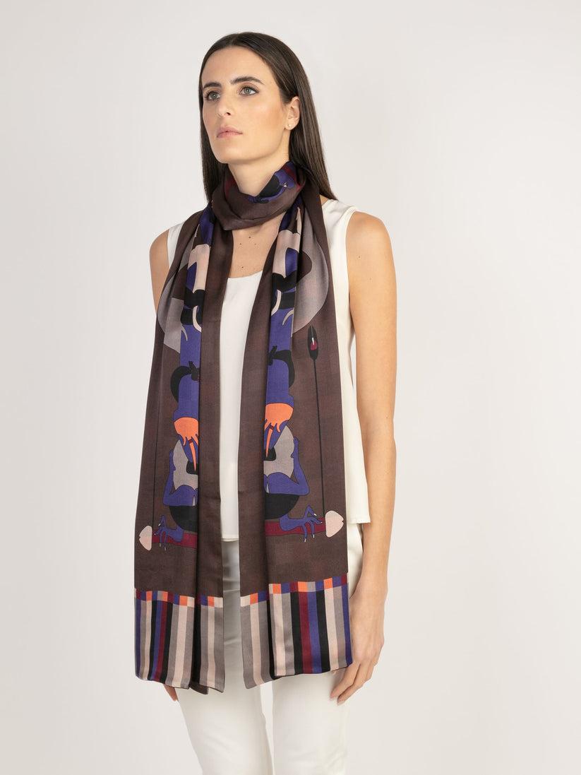 Sans Tabù Stola in pura seta double face “L’oblio”