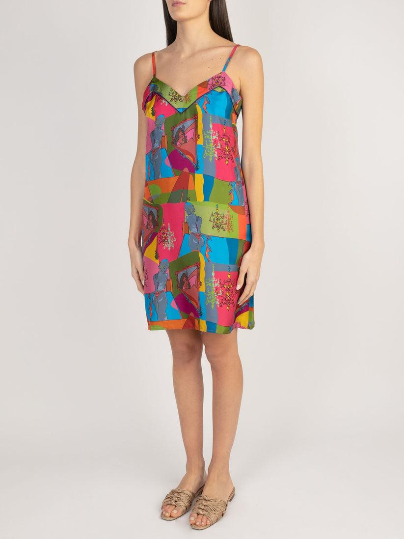 Sans Tabù Slipdress Pura Seta “Specchio Delle Mie Brame" - Dark Rose